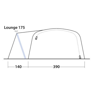 Door sketch for the family tent Outwell Hartsdale 6PA