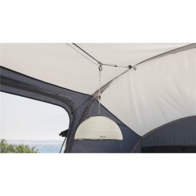 Outwell HookTrack System makes it easy to hang lights or equipment in the tent.