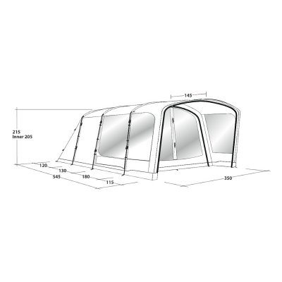 Dimensions Outwell Rockland 5P tent