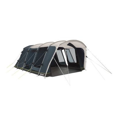 Outwell Montana 6PE spacious family tent for six people with three doors and high comfort in the sleeping cabin.