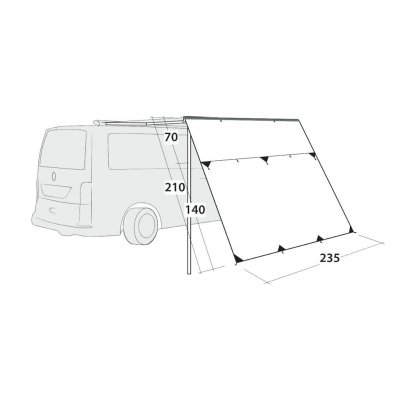 Measurements for Outwell Hillcrest Tarp