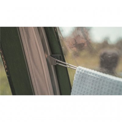 Outwell Hook Track System makes it easy to hang lights or equipment in Outwell Yosemite Lake 6TC.