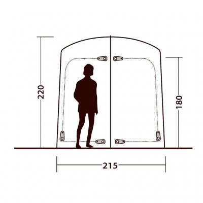 Hoogte en breedte voor Seahaven Comfort Station Double.