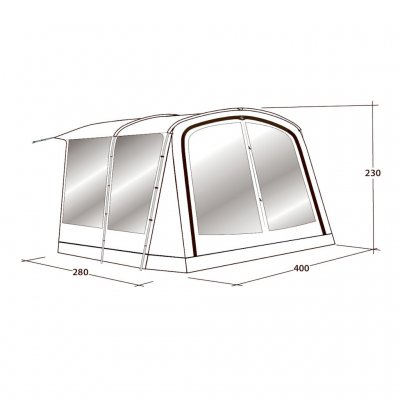 Dimensions for Outwell Universal Extension Size 5