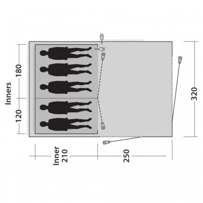 Floorplan Outwell Odessa 5