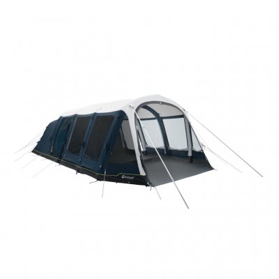 The family tent Outwell Wood Lake 6ATC in oblique view from the front.
