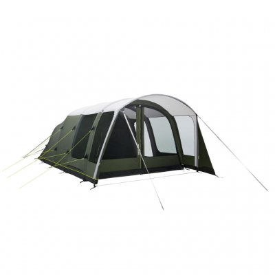 The front can be adjusted at the bottom to open up the tent more or less.