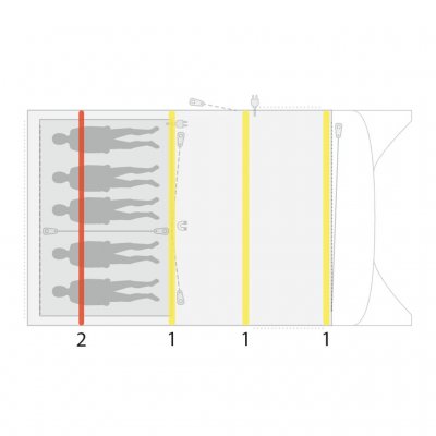 Spare parts air tubes Outwell Avondale 5PA.
