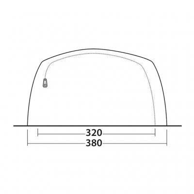 Door sketch for the family tent Outwell Greenwood 6.