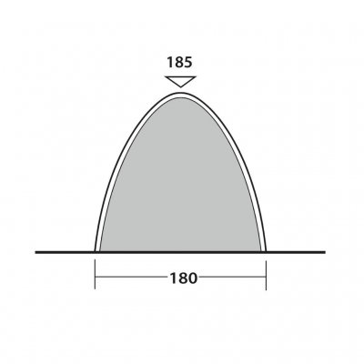 Length and height Outwell Freestanding Inner.