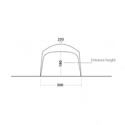 Height measurements at Outwell Event Lounge M