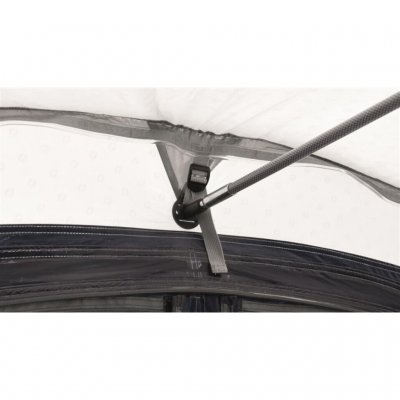 Roof pole for hanging equipment and for extending the tent, in the Outwell Nevada 4 family tent.
