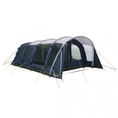 Outwell Wyoming 6 spacious family tent for six people with three doors and high comfort in the sleeping cabin.