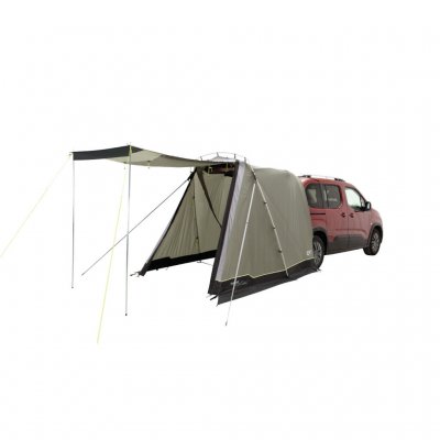 Compleet met tralies om de carportdeur als schuifdak te gebruiken.