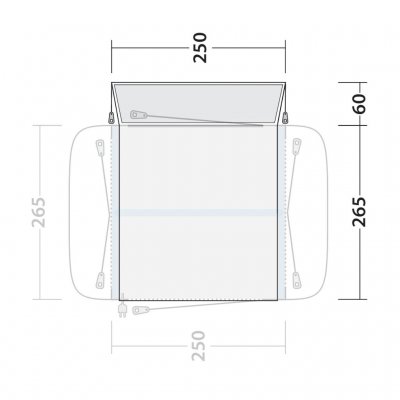 Outwell Crossville 250SA Hoge Aansluiting