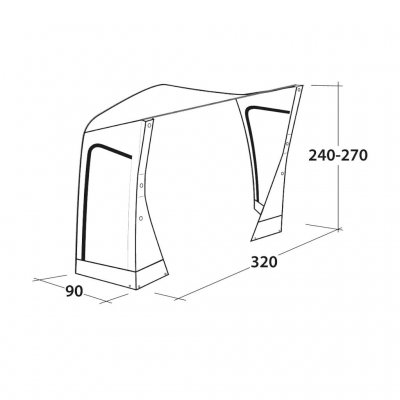 Outwell Parkville 200SA Tall Connection - Koopje