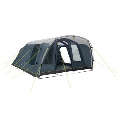 The front of the tent can be adjusted at the bottom to vary visibility and protection.