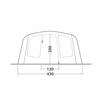 Door dimensions for Outwell Stonehill 7 Air
