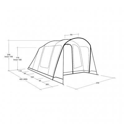 Drawing for Outwell Sunhill 3 Air tent
