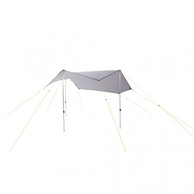 Tarp specially adapted for mounting on Outwell family tents.