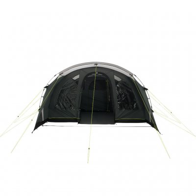 Outwell Denver met de voordeur van de tent open en de rand van de vloer omgevouwen.