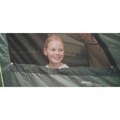 Extra deur met muggennet op de tent Outwell Denver 6.