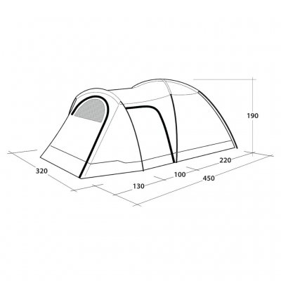 Afmetingen Outwell Cloud 5-Plus tent