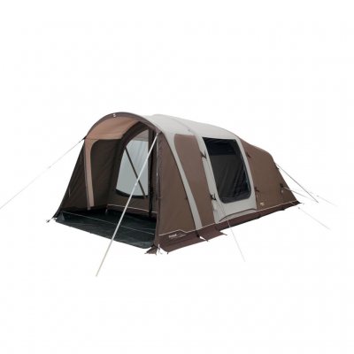 Outwell Nashville 5 Air TC met open voorkant waardoor een zonbeschermde ingang ontstaat