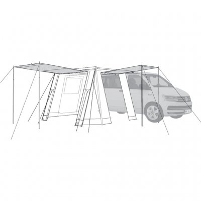 Alle zijden kunnen worden ondersteund om zonbescherming te creëren.