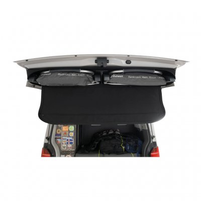 Het markiezen tent kan worden opgeslagen in het opbergvak in de kofferbak.