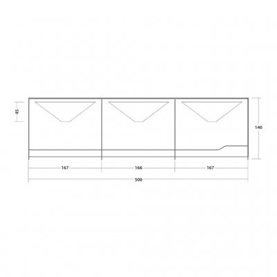 Maattekening voor Outwell Georgia Windscreen TC