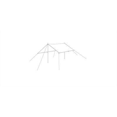 Assembly sketch Easy Camp Tarp 4 x 4 m