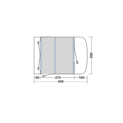Floor plan Easy Camp Guard Air Car Tent