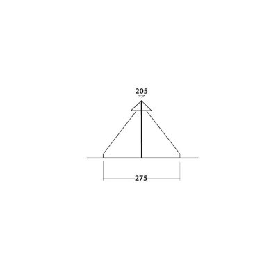 Sketch height Easy Camp Tipi Bolide 400