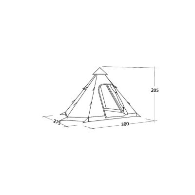 Dimensional sketch Easy Camp Tipi Bolide 400