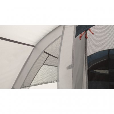 All windows at Easy Camp Palmdale 400 have curtains.
