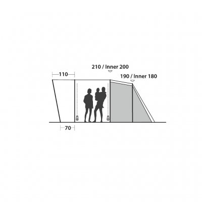 Sketch height for Easy Camp Palmdale 500