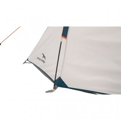 Heavy-duty fiberglass rods and reinforced brackets for tent ropes at Easy Camp Marbella 300