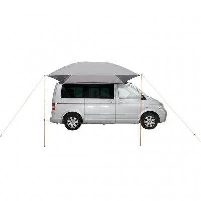 Bevestig het schuifdak met een touw boven de auto.