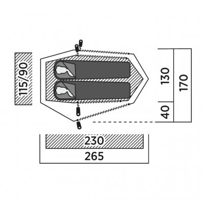 Plattegrond voor Sarek 2