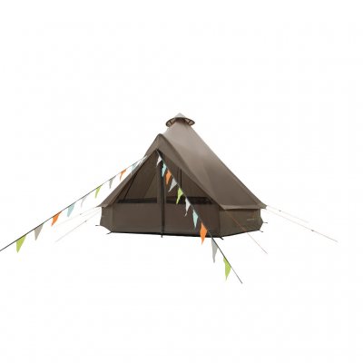 Easy Camp Vaulen Tipi – open en uitnodigende ingang met veel ruimte en optimale ventilatie voor warme dagen