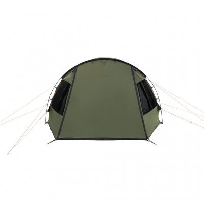 Easy Camp Kinn 5 Tent met gesloten deur en dubbele ramen in elke richting.