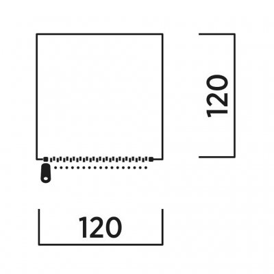 Plattegrond voor Easy Camp Vik Toilet Tent