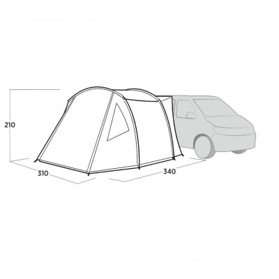 Plattegrond van de Easy Camp Eidfjord autotent