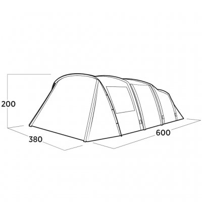 Maatschets voor Easy Camp Kullen 6 Air