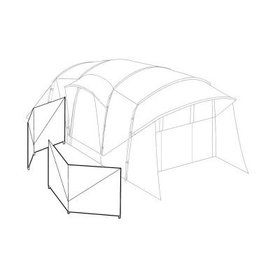 Use it as wind protection outside the tent.