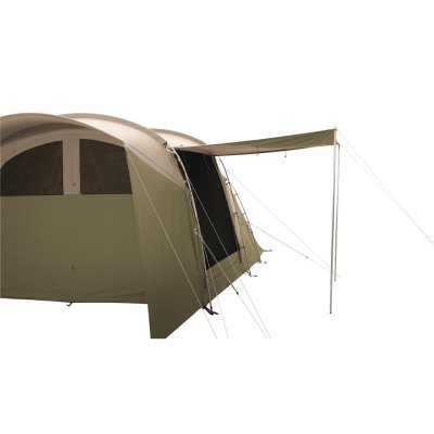 Attach the roof to the side entrance as a sunroof or protection from rain.