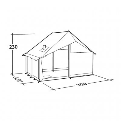 Dimensions/Drawing for the camp tent Robens Prospector