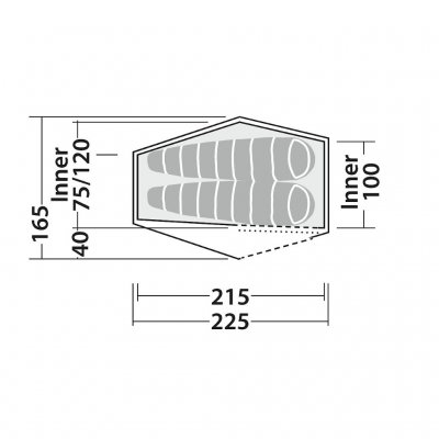 Plan for Robens Chaser 2 hiking tent.