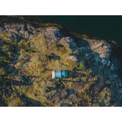 The tent is easy to pitch and can handle tough conditions.